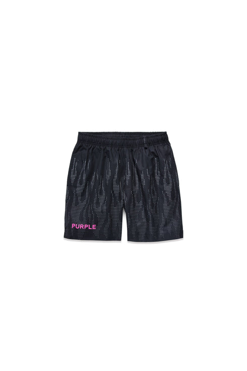 PURPLE BRAND Flames All-Around Short Mens Apparel